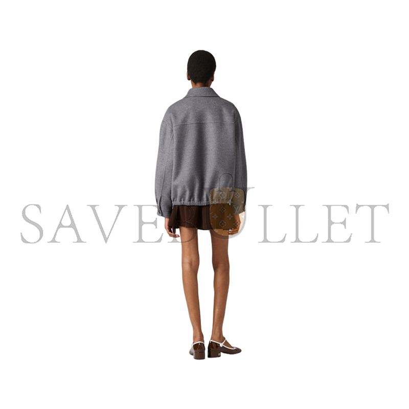 MIU MIU DOUBLE CASHMERE BLOUSON JACKET ML1304 MIU MIU DOUBLE CASHMERE BLOUSON JACKET ML1304